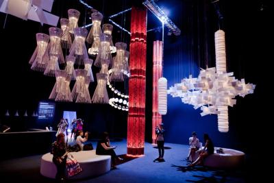 salone del mobile, installazione metamorfosis presso superstudiopi, Milano